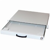Equip Tastatureinschub abschließbar ausziehbar 1U grau