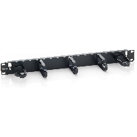 Equip Kabelmanagement Panel 19″ 1HE schwarz RAL 9005