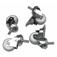 Equip EZW-1 4xRäder für Serverschränke 60mm silber