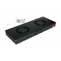 Equip Lüftermodul 19″ für Serverschränke. 2xLüfter RAL9005