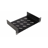 Equip Fachboden fest 10″ für Serverschränke. 1U 15cm sw