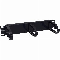 Equip Kabeldurchführung 10″ 1HE 3x Plastikringe schwarz