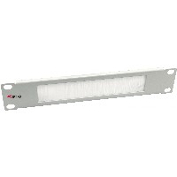 Equip Kabeldurchführung 10″ 1HE Bürstenplatte grau