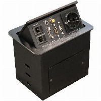 Equip Tischsteckdose mit 1xSchuko.2xRJ45.1xHDMI.1xUSB.1xVGA