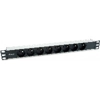 Equip Steckdosenleiste 19″(1HE)8fach CEE7/7 1.8m Kabl.(Fr)si