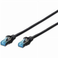 DIGITUS Patchkabel RJ45 SF/UTP Cat5e 0.50m sch. Hebelschutz Polybeutel