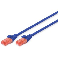 DIGITUS CAT 6 U/UTP Patchkabel - LSZH, 0,25m, blau