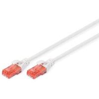 DIGITUS CAT 6 U/UTP Patchkabel - LSZH, 0,25m, weiß