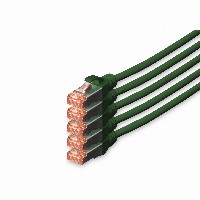DIGITUS CAT 6 S/FTP Patchkabel, 5 Stück, 10m, grün