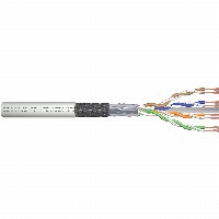 DIGITUS CAT 6 SF/UTP Twisted Pair Roh-Patchkabel, 100m,grau