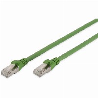 DIGITUS CAT 6A S/FTP Patchkabel, PUR (TPU), 1m, grün