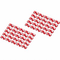 DIGITUS Farbclips für Patchkabel RJ45 100 Stück rot