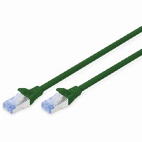DIGITUS CAT 5e SF/UTP Patchkabel, 15m, grün