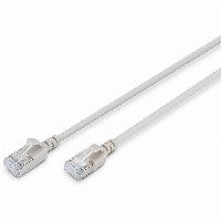 DIGITUS Patchkabel CAT 6A F/FTP Slim 0,50m grau