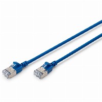 DIGITUS Patchkabel CAT 6A F/FTP Slim 1,00m blau