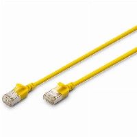 DIGITUS Patchkabel CAT 6A F/FTP Slim 0,50m gelb
