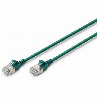 DIGITUS Patchkabel CAT 6A F/FTP Slim 0.50m grün