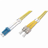 DIGITUS LWL Patchkabel LC -> St 1.00m Singlemode Duplex OS2