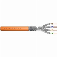 DIGITUS Instal-kab Cat7 S/FTP tw.Pair 1000m orange AWG23/1 (Speditionsversand)