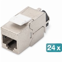 DIGITUS Keystone Jack Cat6a. Set 24 Stück