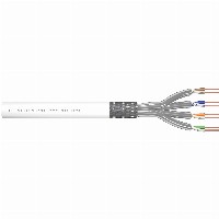 DIGITUS Verlegekabel S/FTP Cat7 305m. Box. AWG 26/1. weiß