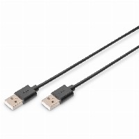DIGITUS USB 2.0 Anschlusskabel Typ A -A St/St 1.0m, sw