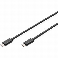 DIGITUS USB 2.0 Anschlusskabel Typ C -C M/M 3.0m, sw