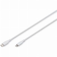 DIGITUS USB 2.0 Kabel Typ C-Lightning Silikon 0,5m MFI weiß