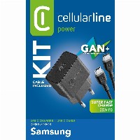 Cellularline USB-C SuperfastChargerKit 25W mitKabel f.Samsung