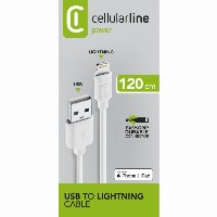 Cellularline Power Data Cable 1.2 m USB-A/ Lightning White