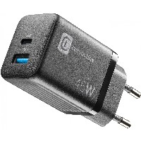 Cellularline Charger Multipower Micro 45W GaN 2 Ports Black