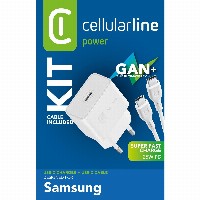 Cellularline USB-C Charger Kit fr Samsung 25W White