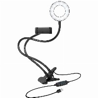 Logilink Smartphone-Ringlicht-Klemmhalterung. DM 8.5cm