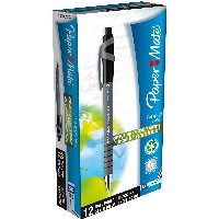 PAPER MATE Kugelschreiber Flexgrip Ultra RT M Schwarz 12Stk