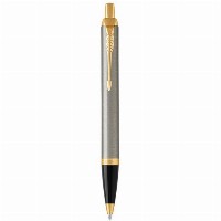 PARKER Kugelschreiber IM Brushed Metal M Blau Geschenkbox