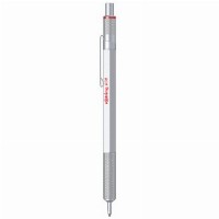 ROTRING Kugelschreiber 600 Silber. M-Schwarz Geschenkbox