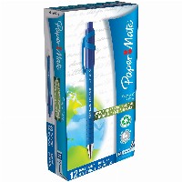 PAPER MATE Kugelschreiber Flexgrip Ultra RT M Blau 12 Stück