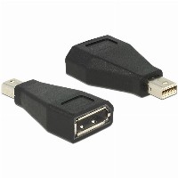 DELOCK Adapter DP mini-St > DP-Bu black