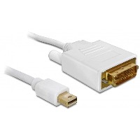 DELOCK Kabel DP mini St DVI St 2m weiss DL