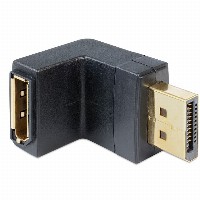 DELOCK Adapter DP-St > DP-Bu gewinkelt unten black