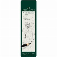 FABER-CASTELL Bleistift Pitt Graphite Matt 6er Etui