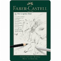 FABER-CASTELL Set Pitt Graphite Matt 11er Metalletui
