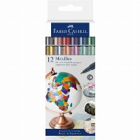 FABER-CASTELL Marker Metallics 12er Kartonetui