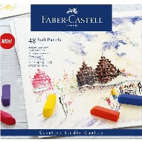 FABER-CASTELL Softpastellkreiden Mini 48er Kartonetui 3 Stk