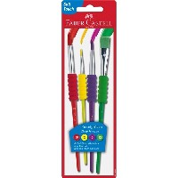 FABER-CASTELL Pinsel 4er Set mit Softgriffstück BK