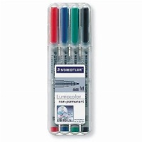 STAEDTLER Folienstift Lumocolor M nonperm 4St