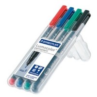 STAEDTLER Folienstift Lumocolor F perm 4St