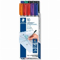 STAEDTLER Universalstift Lumocolor F non-perm 10St.Faltschac
