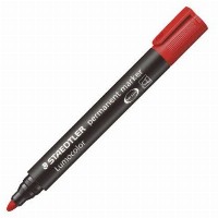 STAEDTLER Marker Lumocolor perm rot 10 Stück