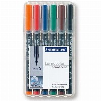 STAEDTLER Folienstift Lumocolor S perm 6St